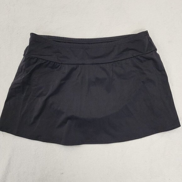 Land's End Plus Size Black Swim Mini Skirt 16 - Picture 4 of 4